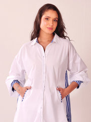 Cloud Cabana Oversized Cotton Resort Shirt