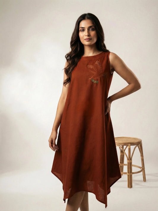 The Aris Embroidered Summer Dress