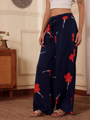 Midnight Viscose Resort Pants