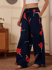 Midnight Viscose Resort Pants