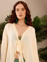 Ivory Women's Viscose Beach Cover Up - Eliaki
